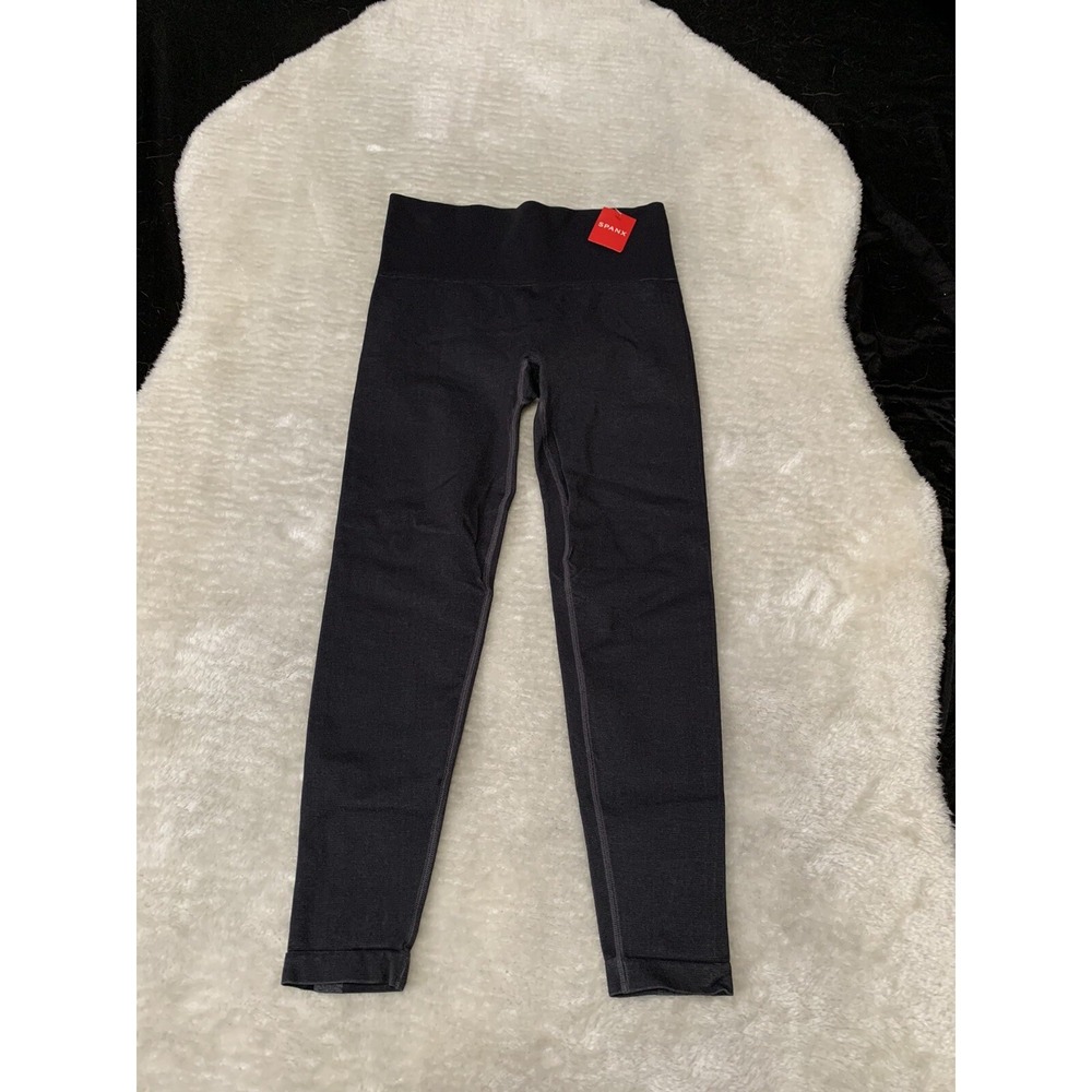 Spanx NWT Black Haze Look at Me Now Seamless Track Stripe 50232R Size Large